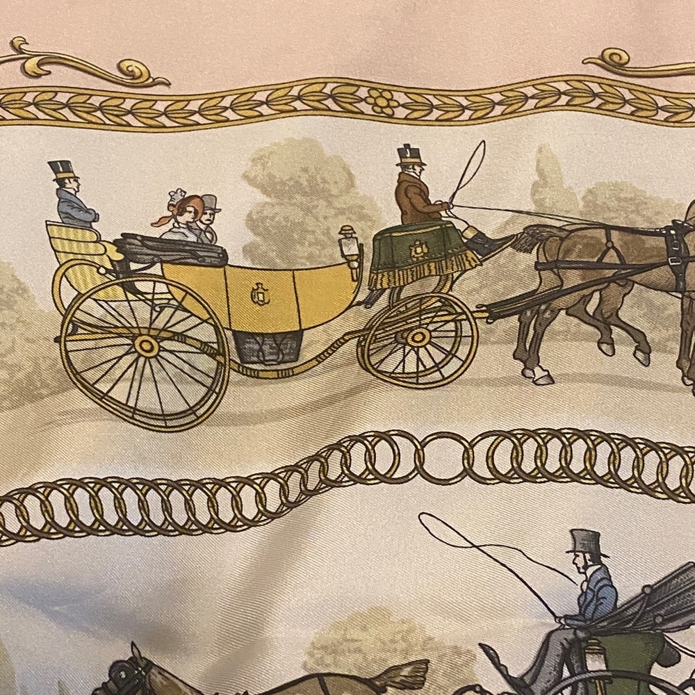 Hermès Paris Equestrian La Promenade de Longchamps Silk Scarf - Picture 5 of 11